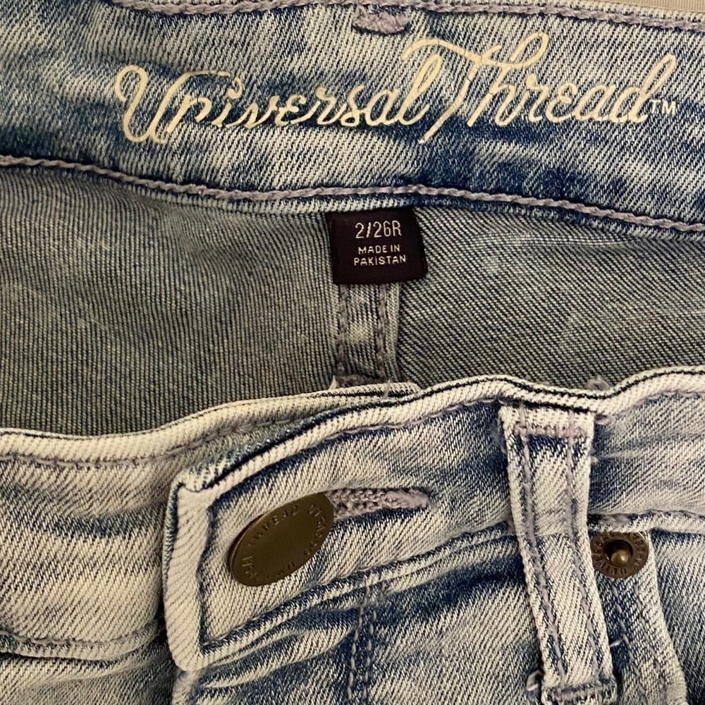 UNIVERSAL THREAD High Rise Skinny Raw Hem Jeans - Picture 6 of 7